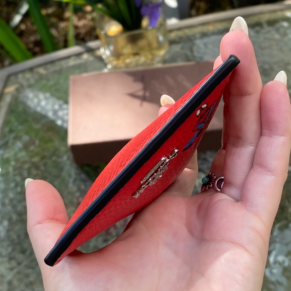 Coach Spider-Man Marvel Red CardHolder Wallet - Picture 7 of 16